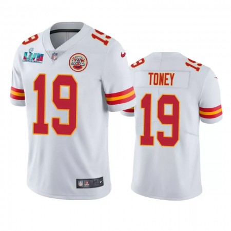 Herren Kansas City Chiefs Trikot Kadarius Toney 19 Super Bowl LVII Vapor Limited Rosa